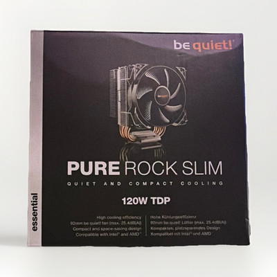 be quiet! Pure Rock Slim CPU-Lüfter mit Kühlkörper 120W TDP Intel/AMD BK008