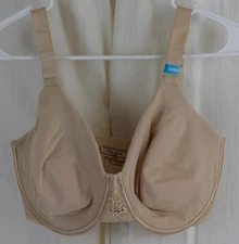 Vanity Fair Women's Beauty Back Smoothing Minimizer Bra Beige Size 36DDD