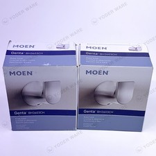 2-Pack Moen BH3603CH Genta Bathroom Single Robe Towel Hook Chrome Finish NEW