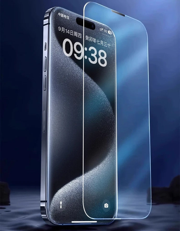 Leather Case For iPhone 16 15 14 13 12 Pro Wallet Phone Cover+Tempered Glass - Image 2 of 4