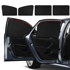 4pcs Car Magnetic Sunshades for Side Windows with Heat Insulation and Privacy
