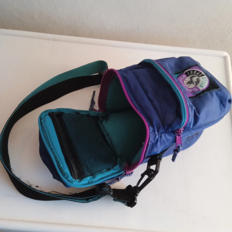 Samsonite World Sport Pequeño Bolso Acolchado para Cámara Modelo #25 Correa para el Hombro/Cinturón Años 80’s Foto 2 de 4