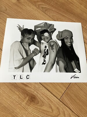 TLC - rare original Arista Records press photograph. Lisa Left Eye Lopes