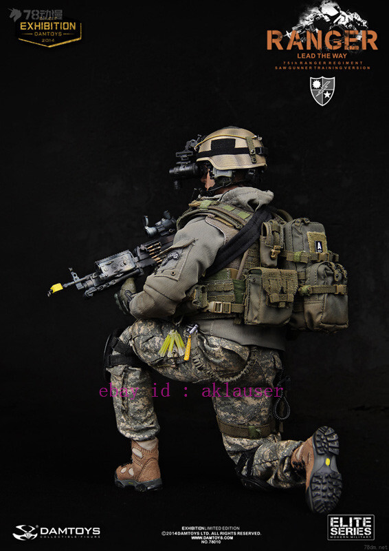 1/6 12インチ RANGER US ARMY GUNNER  素体無し Ranger US Army Gunner in Afghanistan Crazy Dummy - Machinegun