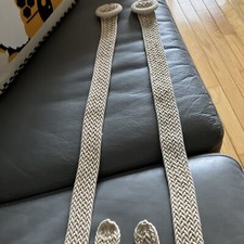 2 Women  s Beige, New, Woven/braided, One Size Belts, From Size 24 Pants