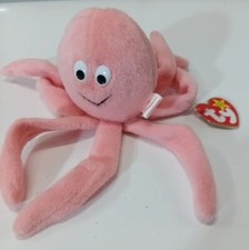 RETIRED VERY RARE TY Beanie Baby-8 LEGS Inky the Octopus w/TAG ERRORS! Beautiful