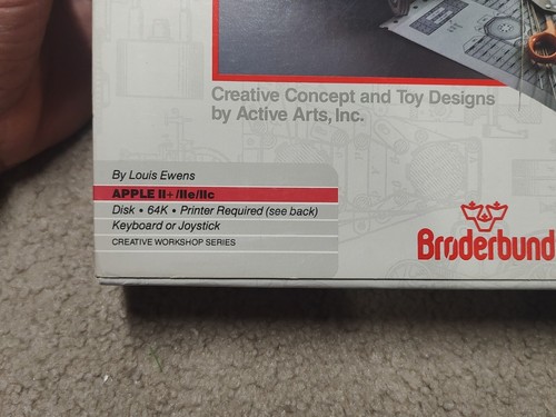 Broderbund The Toy Shop + Refill Pack! 5.25 Apple Floppy Discs 1986 VINTAGE Nice - Picture 2 of 15