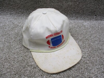 Vintage 80s NFLPA Players Association Trucker Hat Football NFL Cap FLAW 