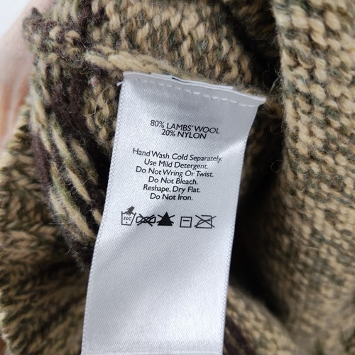 Eddie Bauer Wool Sweater Roll Neck Nordic Fair Isle Men's Large - Picture 5 of 6