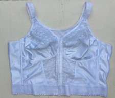Exquisite Form White Unpadded Wireless Corset Bustier Size 46B