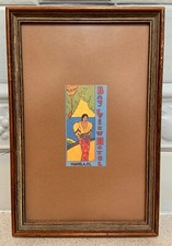 Vintage BAY HOTEL MANILLA  P.I.  Luggage Label Original - Framed
