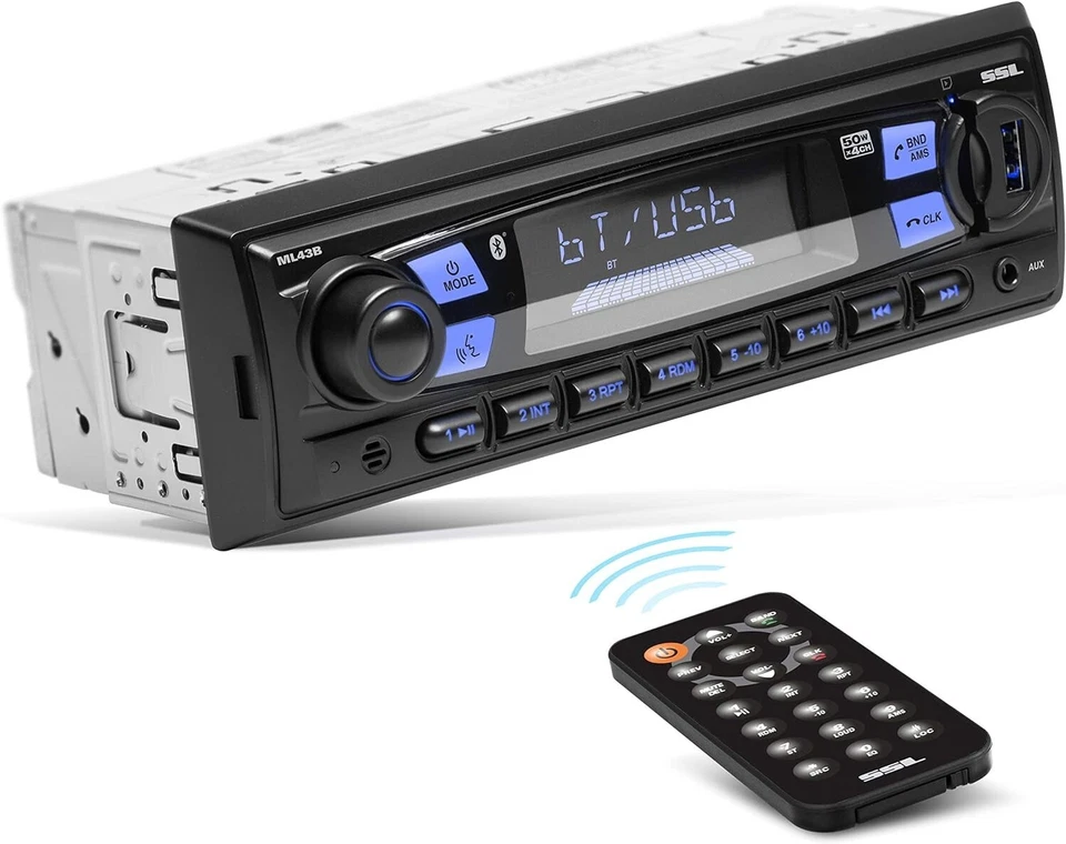 Radio estéreo para automóvil Ford Mustang ML43B 1994-2000 Bluetooth MP3/AM/FM (sin CD) Foto 2 de 4