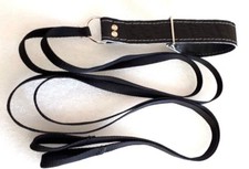 LAMPING/COURSING LEATHER Twin Quick Release Slip Lead+handle Lurcher/Greyhound]]