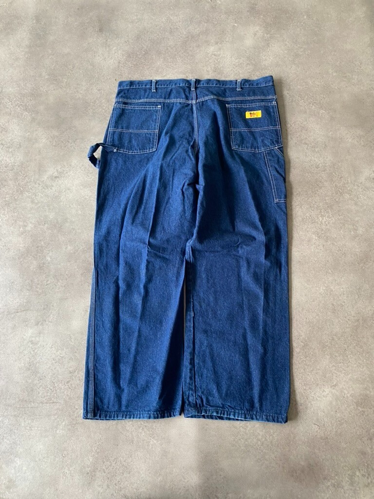 Work Sport Carpenter Jeans Mens 40” Baggy Fit Denim Made In USA Pants, Blue image 6