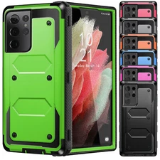 For Samsung Galaxy S21 Ultra S21+ S21 5G Dual Shockproof Case Hard Phone Cover