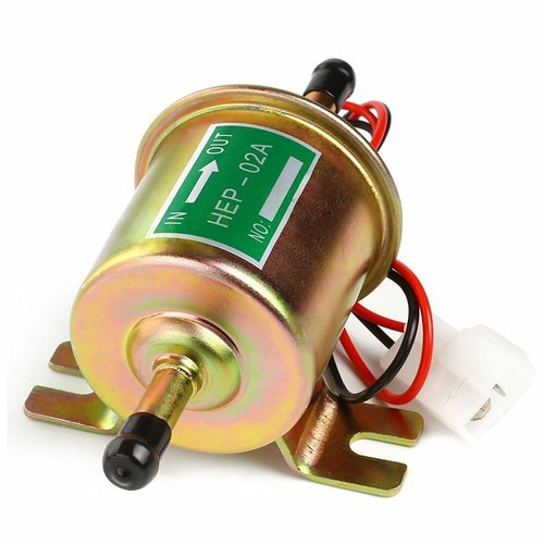 HEP-02A Electric Inline Fuel Pump 4-7 PSI 12V Low Pressure Carburetor Gas Diesel - Picture 7 of 10