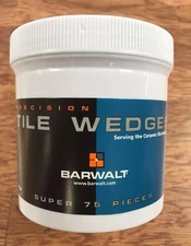 Barwalt 12380 Super Tile Flooring Wedges 75 Pieces Per Jar