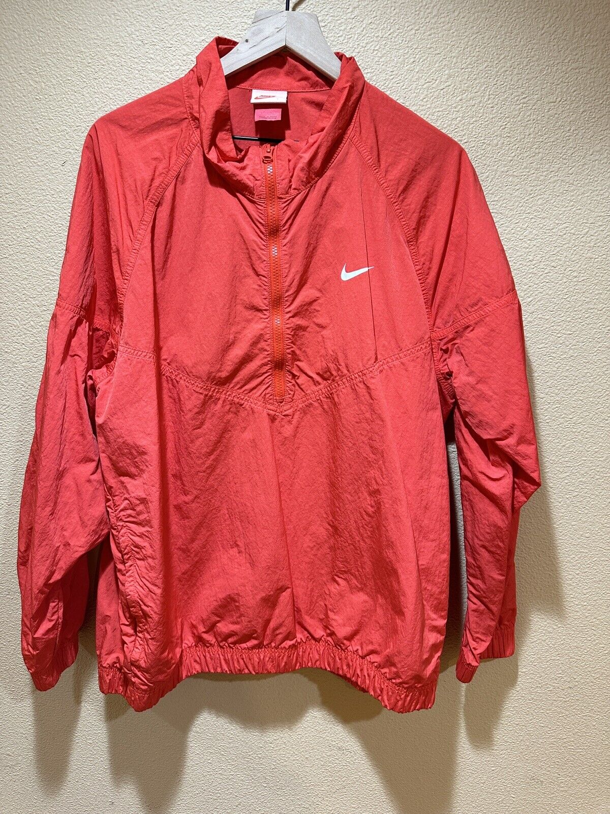 Nike X Stussy Mens Windrunner HABENERO Red Size M