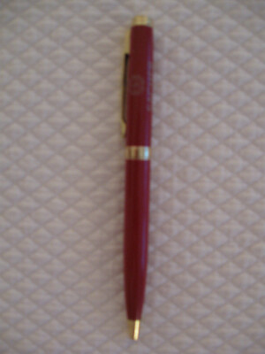Hotel Sacher Vienna Ballpoint Pen - New Style, Burgundy/Gold, 5 3/8''
