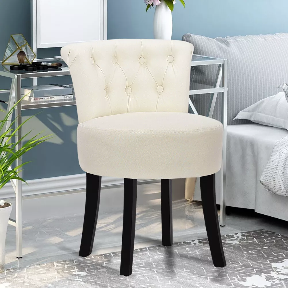 Dressing Table Stool Makeup Bench Cushioned Chair Piano Seat Soft Padded Bedroom