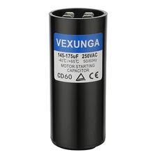 145-175 Uf MFD 250 VAC 50/60 Hz round Motor Start Capacitor CD60 Single Phase Ca