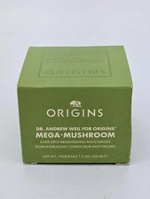 Origins Mega Mushroom Dark Spot Brightening Moisturizer Hyaluronic 1.7 oz