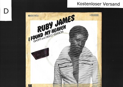 7'' Ruby James - I Found My Heaven, B Seite Disco Version. Aus dem Jahr 1977