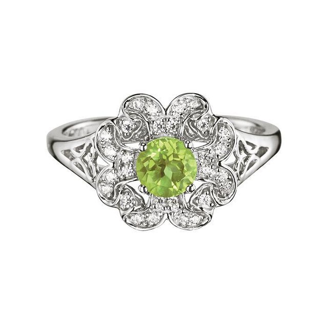 avon peridot ring