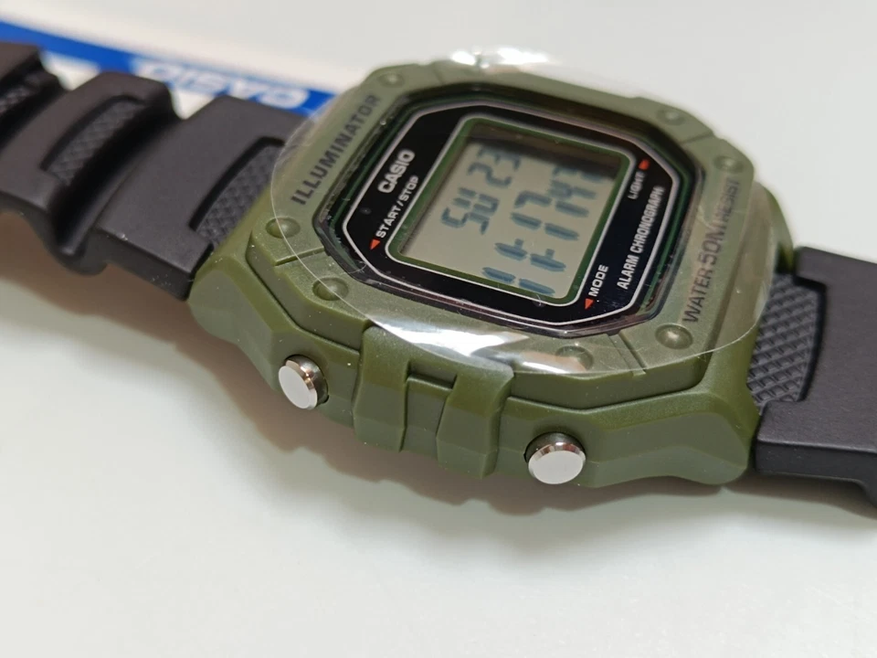 Casio Collection W-218 Herren Digital Armbanduhr grün/schwarz _0.1_5 - Bild 4 von 4