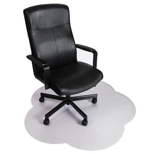 Flower Power Desk Chair Mat – Heavy-Duty PVC Mats for Hard Hard Floor - Clear