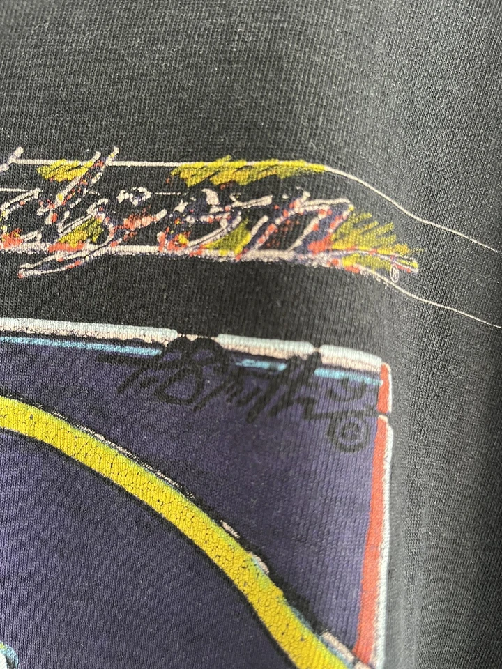 Vintage HARLEY DAVIDSON T Shirt 1993 PAUL SMITH PRINT Biker Taille XL - Photo 3/4