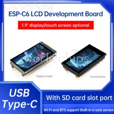 ESP32-C6 RISC-V WiFi Bluetooth Development Board 1.9inch Touch LCD SPI Module