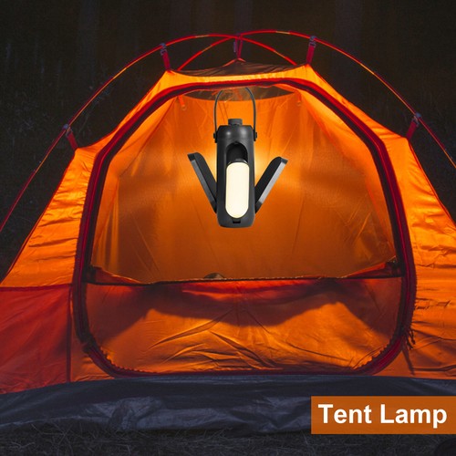 Camping LED Lamp USB Rechargeable Flashlight Tent Light Outdoor Hiking Lantern - Picture 17 of 28