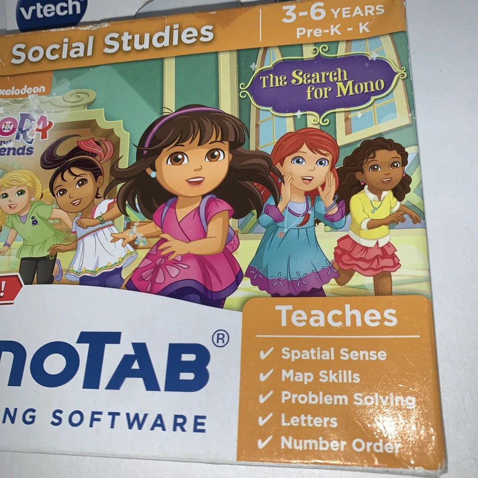 Dora the Explorer Vtech InnoTAB game - Social Studies 3-6 pre-K *NEW* inno tab - Image 3 of 4