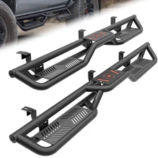 6'' Side Running Boards For 05-2023 Toyota Tacoma Double Cab/Crew Cab Two Stair