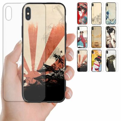 For OPPO Phone Series - Japan Theme Pattern Tempered Glass Back Phone Cover #3