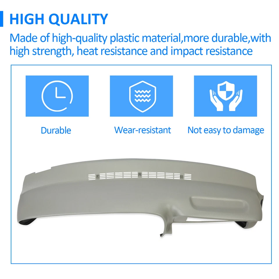 NEW Molded Dash Cover Cap For 1997 97-99 00 GMC SUVs & Trucks in Medium Grey - Image 3 of 4