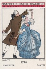 HIGH-LIFE SAMUM Austrian traditional costumes Series VI #557 - 1778