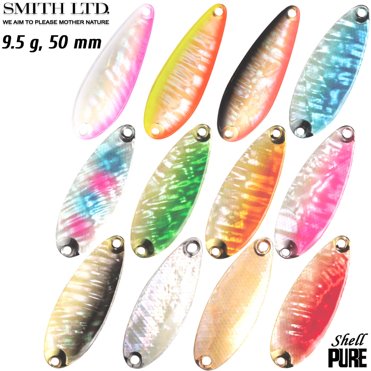 Lot de 50 cuillères en métal dur - Leurres de pêche - Swimbaits