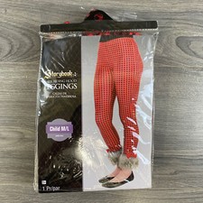 Storybook Dark Riding Hood Leggings Costume Accessory Halloween Child M/L