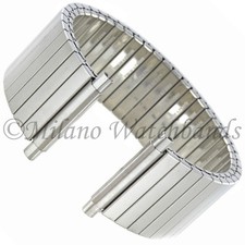 20-24mm Milano Smart 22 Flat Satin Stainless Steel Finish Men,s WatchBand 180060