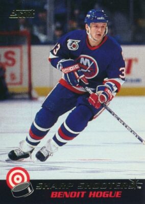 1992-93 Score SHARP SHOOTERS #21 BENOIT HOGUE - New York Islanders