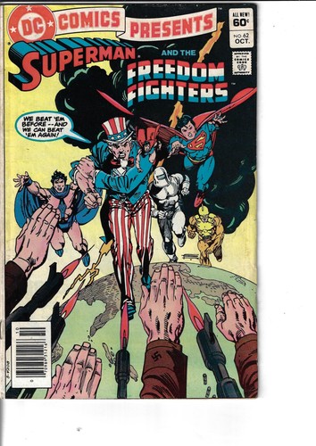 DC Comics Present 62 Superman Freedom Fighters VG/F 1983 Glossy