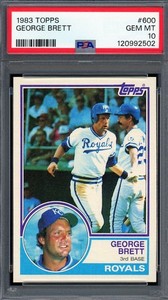 1983 Topps # 600 George Brett HOF PSA 10 Gem Mint Royals (2502)