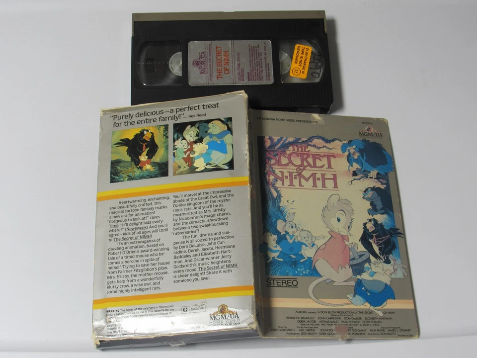 The Secret Of Nimh (VHS 1982) RARE MGM Big Box Don Bluth Movie Video Tape FREE - Image 4 of 4