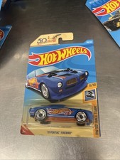 HOT WHEELS '70 Pontiac Firebird Blue HW 50th Race Team Mainline FJX49 2018