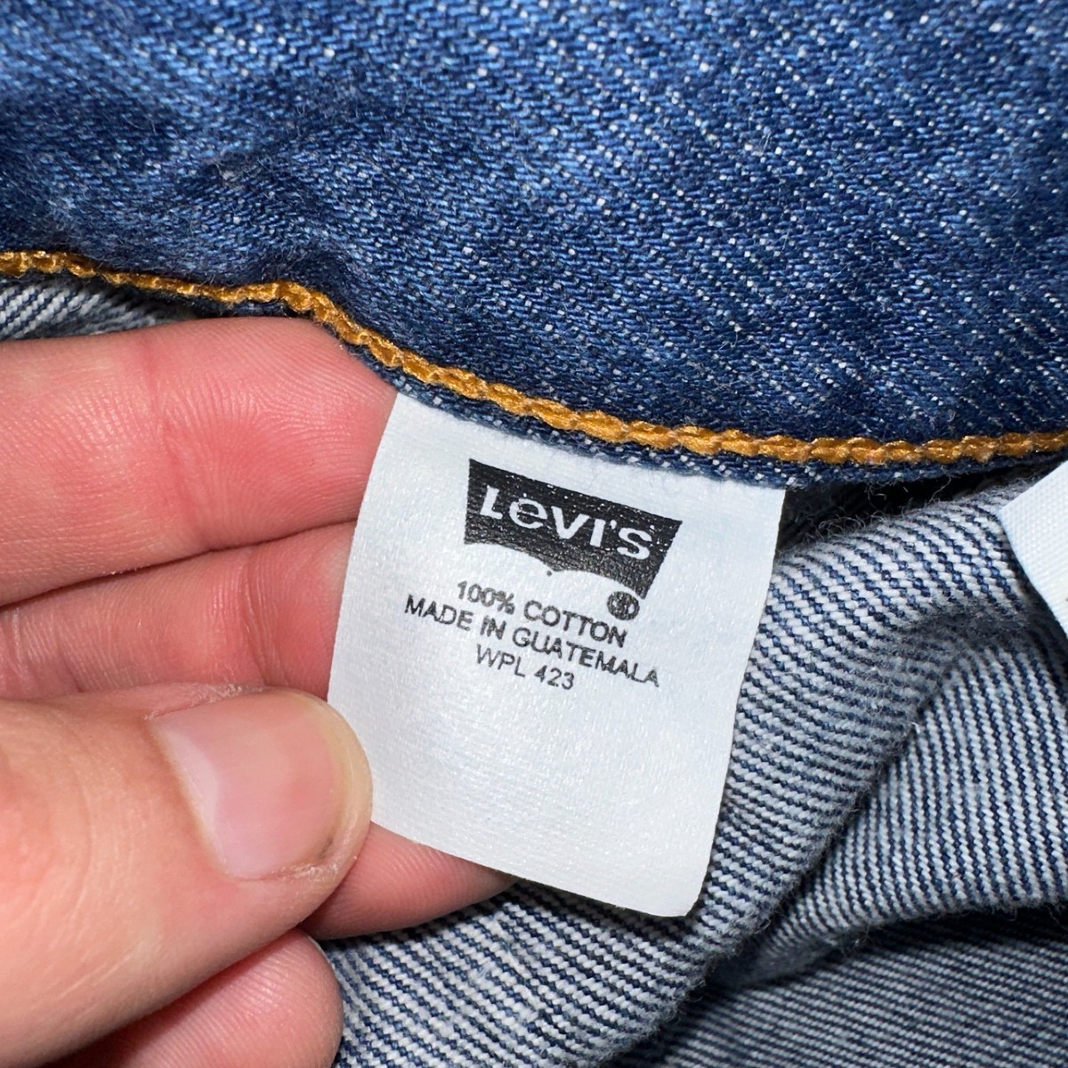 Levis 501 Vintage Y2K 90s XX Straight Leg Jeans Blue Dark Wash