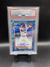 2024 Bowman Chrome Draft Sapphire Edition - Carson Benge /199 Auto GEM MT 10