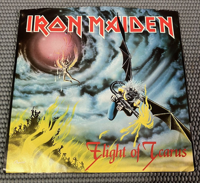 IRON MAIDEN - Flight of Icarus 1983 Vinyl 45 RARE PROMO w/ Picture Sleeve VG++