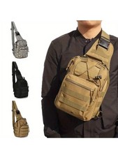 Mens Backpack Tactical Sling Shoulder Bag Molle Travel Chest Pack Outdoor Hiking